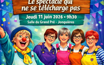 Spectacle 11 JUIN  pour les enfants de l&rsquo;école de Jonquières sur le thème des « ECRANS ».