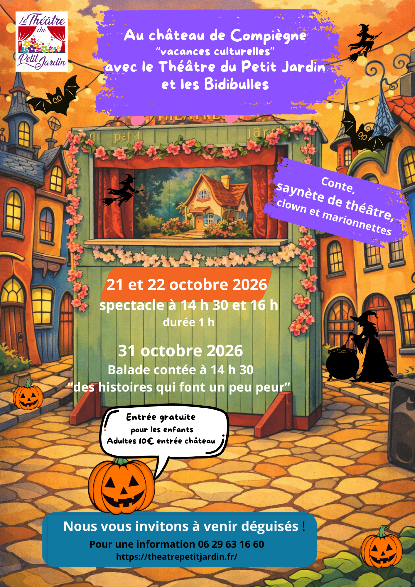 Nos prochains spectacles sur Octobre au Château de Compiègne